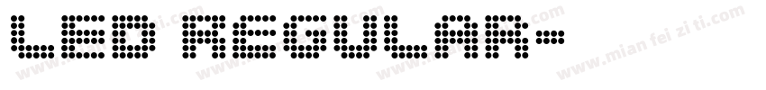 LED Regular字体转换